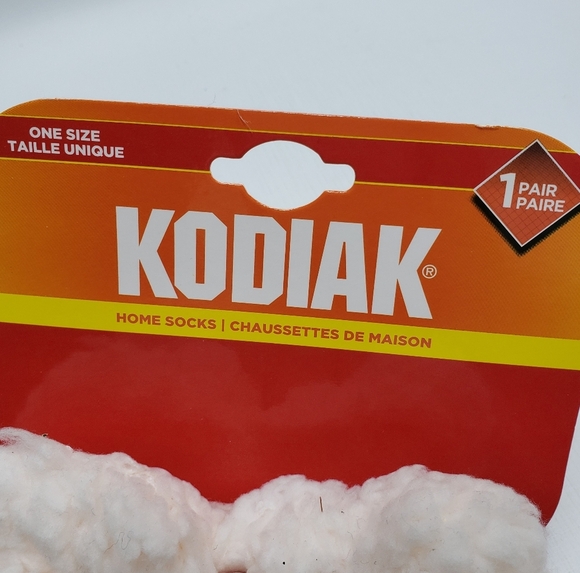 New Kodiak Home Sock Non Slip Blue White One Size Warm Cozy - Picture 5 of 8